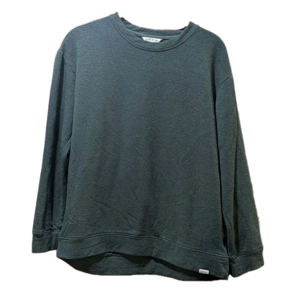 Orvis Classic Collection Sweater Mens Size Small Green Pullover Long Sleeve